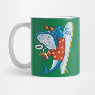 Shark Surfer Mug